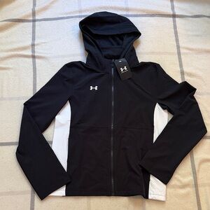 Under Armour Women's Black and White Zip-Up Lightweight Jacket